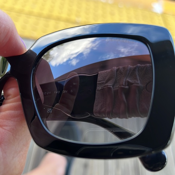 Chanel Sunglasses Oversized Butterfly Lambskin CC Logo - Picture 4 of 6